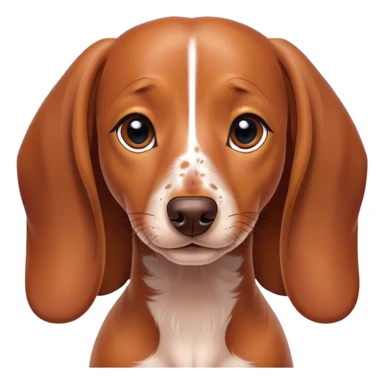 freckled dachshund sticker