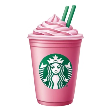Pink Starbucks drink  sticker
