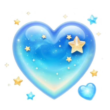stars opalite heart galaxy opalite sticker