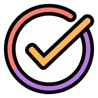 checkbox with check mark inside a circle sticker