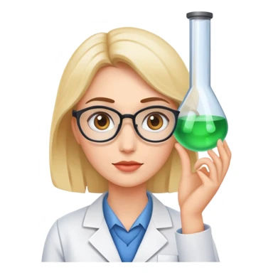 scientist woman sticker