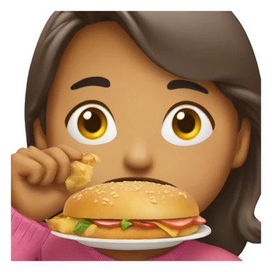 Person licking food off their fingers  sticker