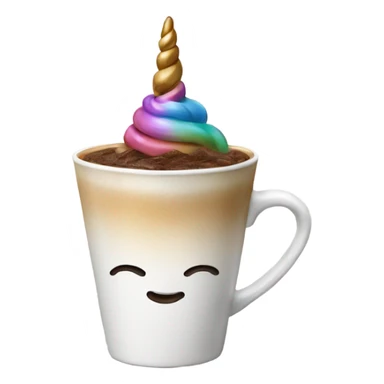 Unicorn coffee sticker