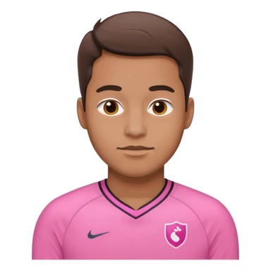 man with pink jersey sticker