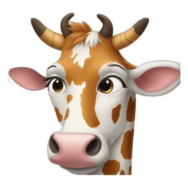 Vache sur girafe sticker