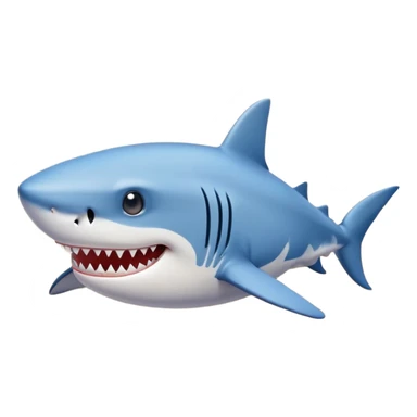 Un tiburón en la arena en la playa que tenga dos pies y unas zapatillas azules sticker