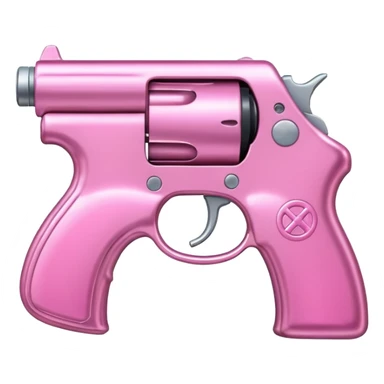 pink gun sticker