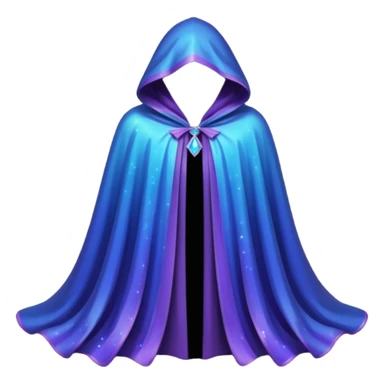 a fantasy magic cloak sticker