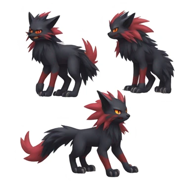 Nargacuga-Litten-Zoroark-Quiana full body sticker