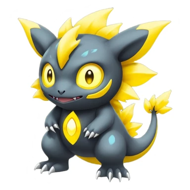 Elemental Dark-type-Electric-type natural Pokémon-Fakémon-creature sticker