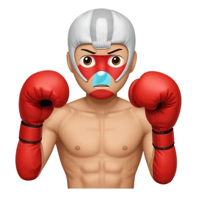 Saitama red hand punch with a boxing glove sticker