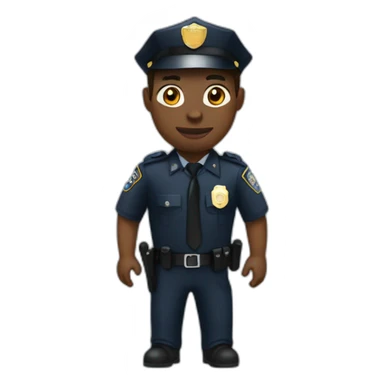 police track a black man sticker