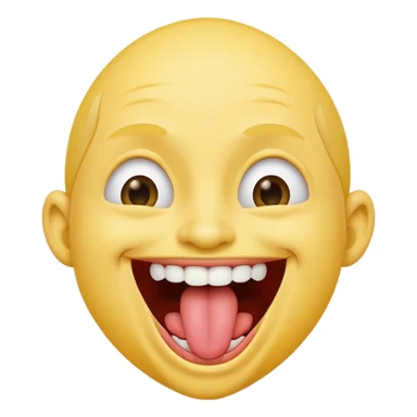 aku mau emoji orang ketawa sambil menjulurkan lidah sticker