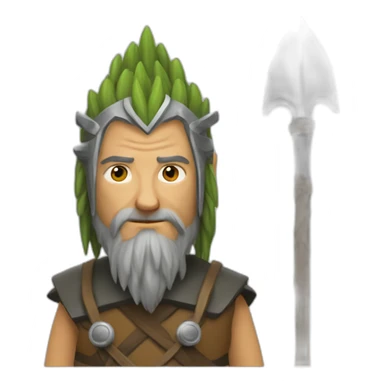 Druide gaulois en pleine réflexion  sticker