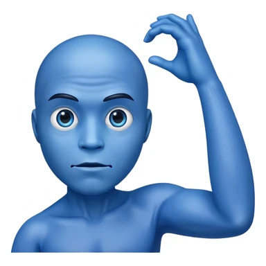 Bonhomme bleu sticker