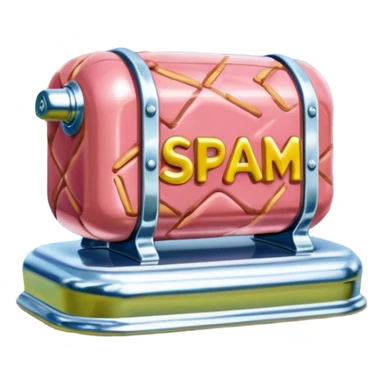  SPAM meat jeff koons style sculpture fine art french landscape  sticker