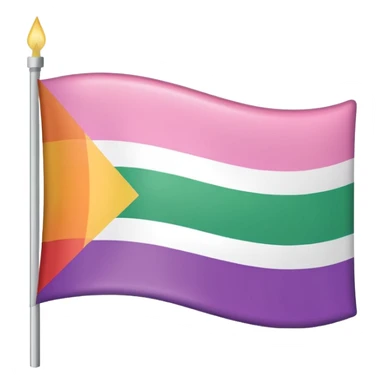 la bandera lesbiana de navidad sticker