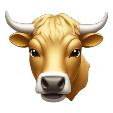 Bitcoin bull sticker