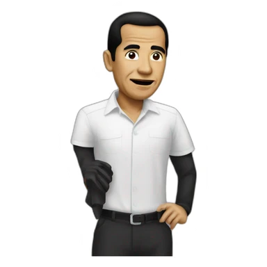 joko widodo with burglar mask sticker