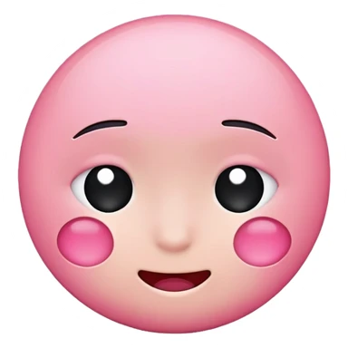 Blushing emoji being shy sticker