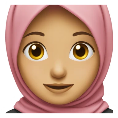 girl with hijab smiling sticker