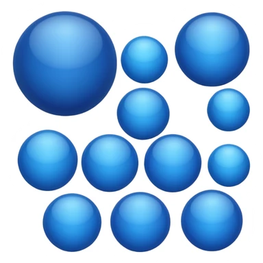 Blue balls sticker