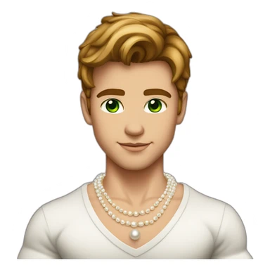 Posh-muscle-boy-with-pearl-necklace-and-green-eyes-and-brown-hair sticker