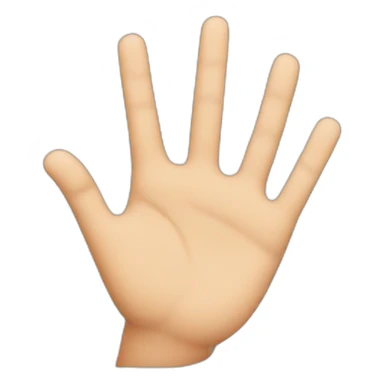 N shaped hand sticker