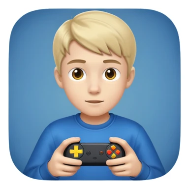 An 11 years boy whp lives videogames sticker