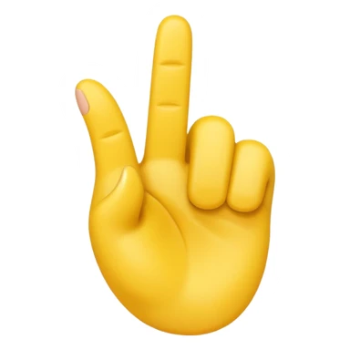 I want an emoji with all the fingers up and only the middle finger on a 90 degree angle sticker