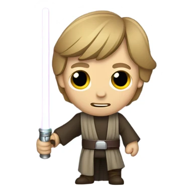 Luke skywalker purple light saber sticker