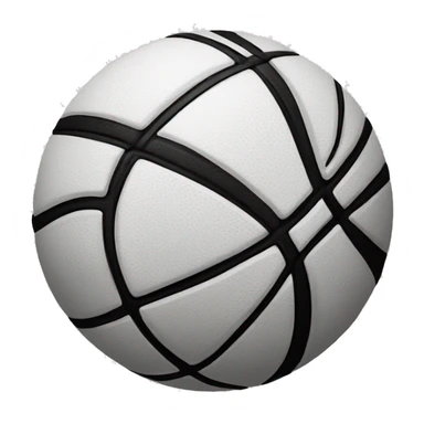 Basket ball black and White sticker