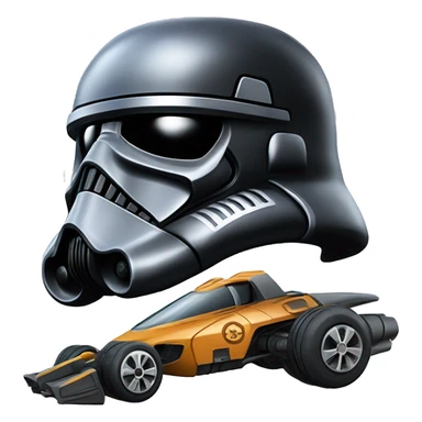 Hot wheel.Star Wars racer verse death trooper. car sticker