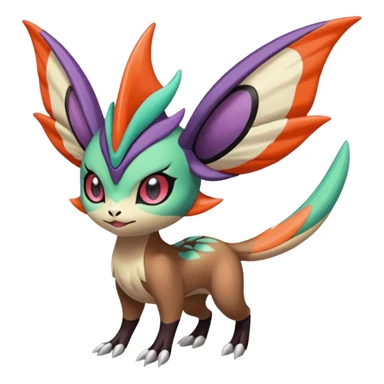 Meloetta-Noivern-Pokémon-Fakémon-creature sticker