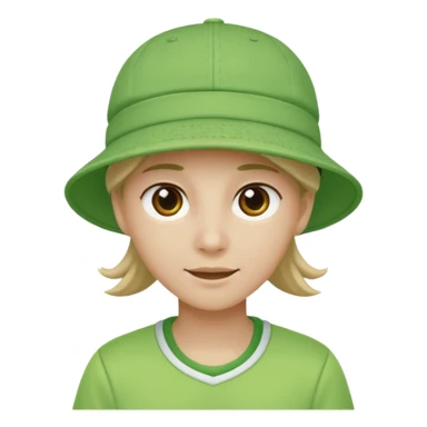 green tennis hat sticker