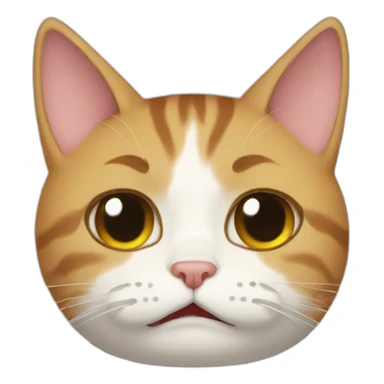 crying cat meme sticker