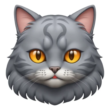 cat with muscle sticker