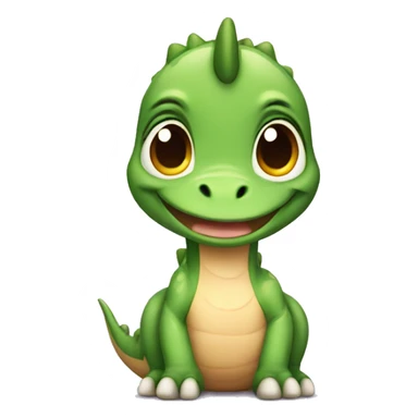 cute dinosaur baby sticker