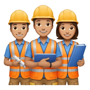 construction workers sticker