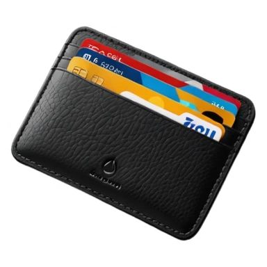 Card holder – slim wallet for credit cards. sticker