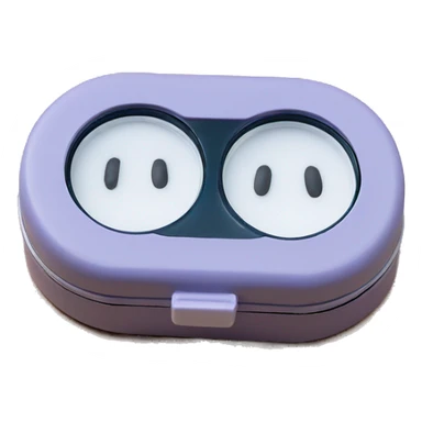 dual compartment screw-top prescription contact lens case sticker