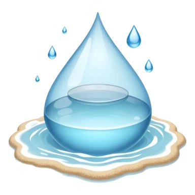 Water surrounded by san sticker