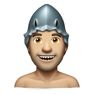 Half man half shark with 10 crowns  sticker