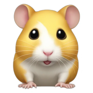 Hamster yellow jangalian sticker