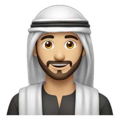 handsome arab guy with kaffiyeh sticker