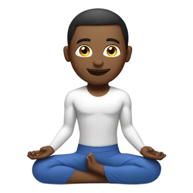 Back bend yoga white male  sticker