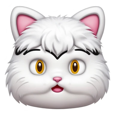 Hello kitty looking disgusted but confused sticker