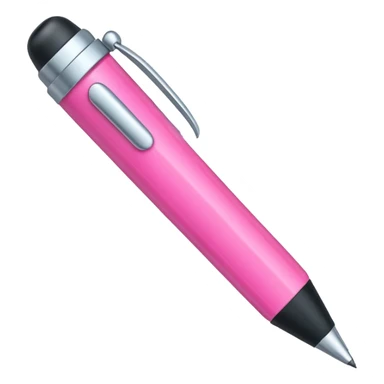 chunky pink pen sticker