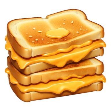 A grilled cheese. sticker