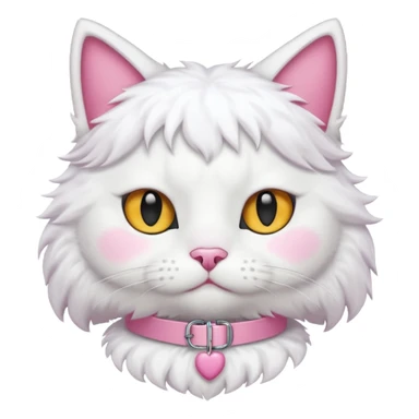 pink collar hati sticker